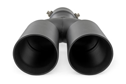 Exhaust Tip Black Red RC Logo 2.5-3 Inch Pipe Single Inlet Dual Outlet Rough Country-2