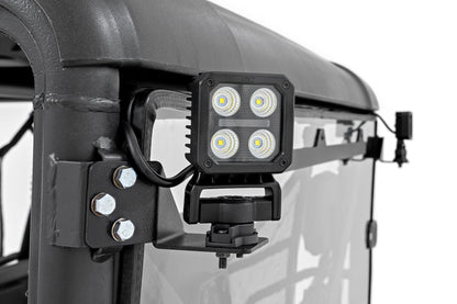 LED Light Kit Rear Mount 3 Inch Chrome Pair Wide Angle CFMOTO UFORCE 1000 Rough Country-3
