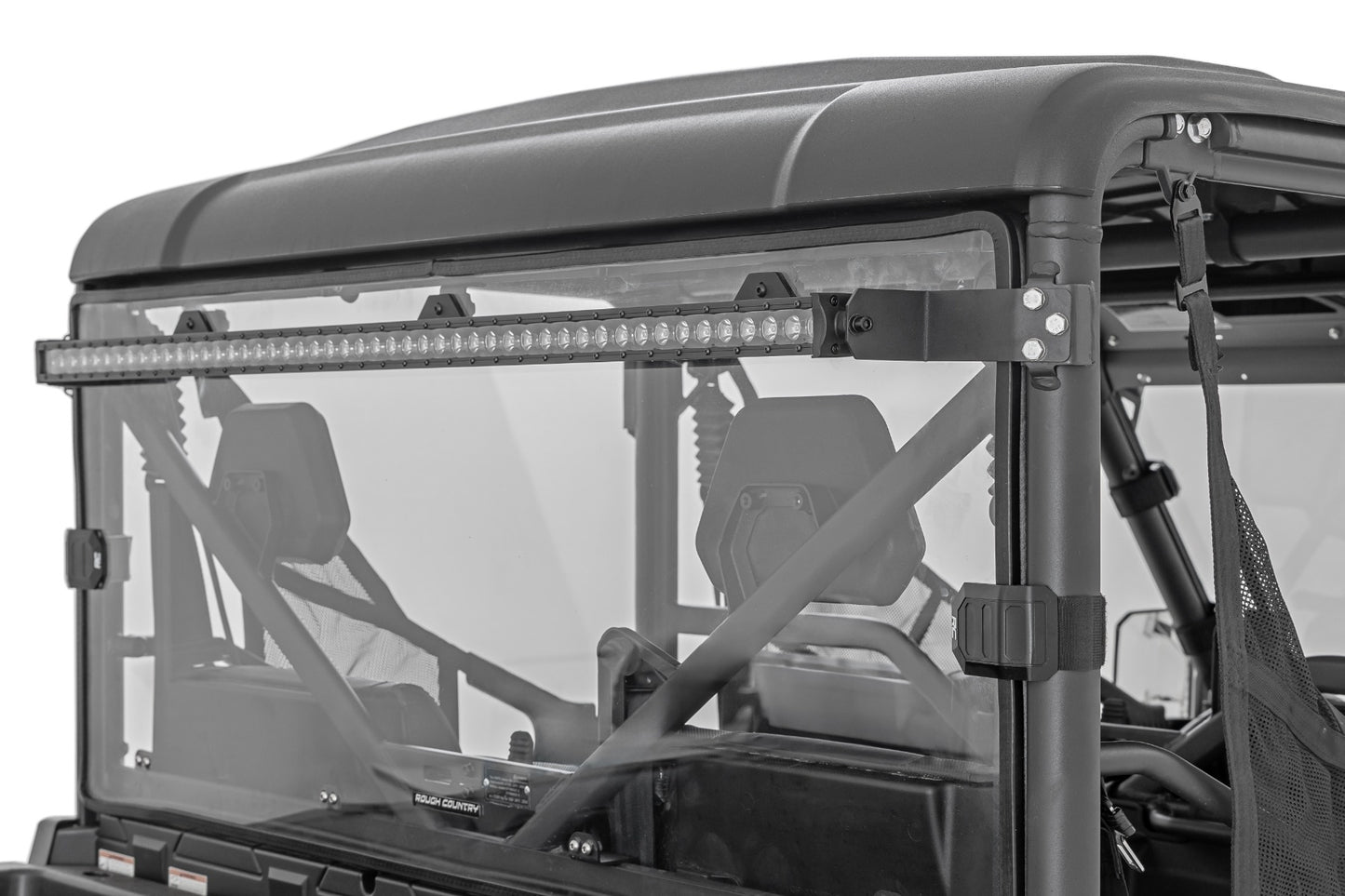 LED Light Kit Rear Mount 50 Inch Black Single Row CFMOTO UFORCE 1000 Rough Country-1