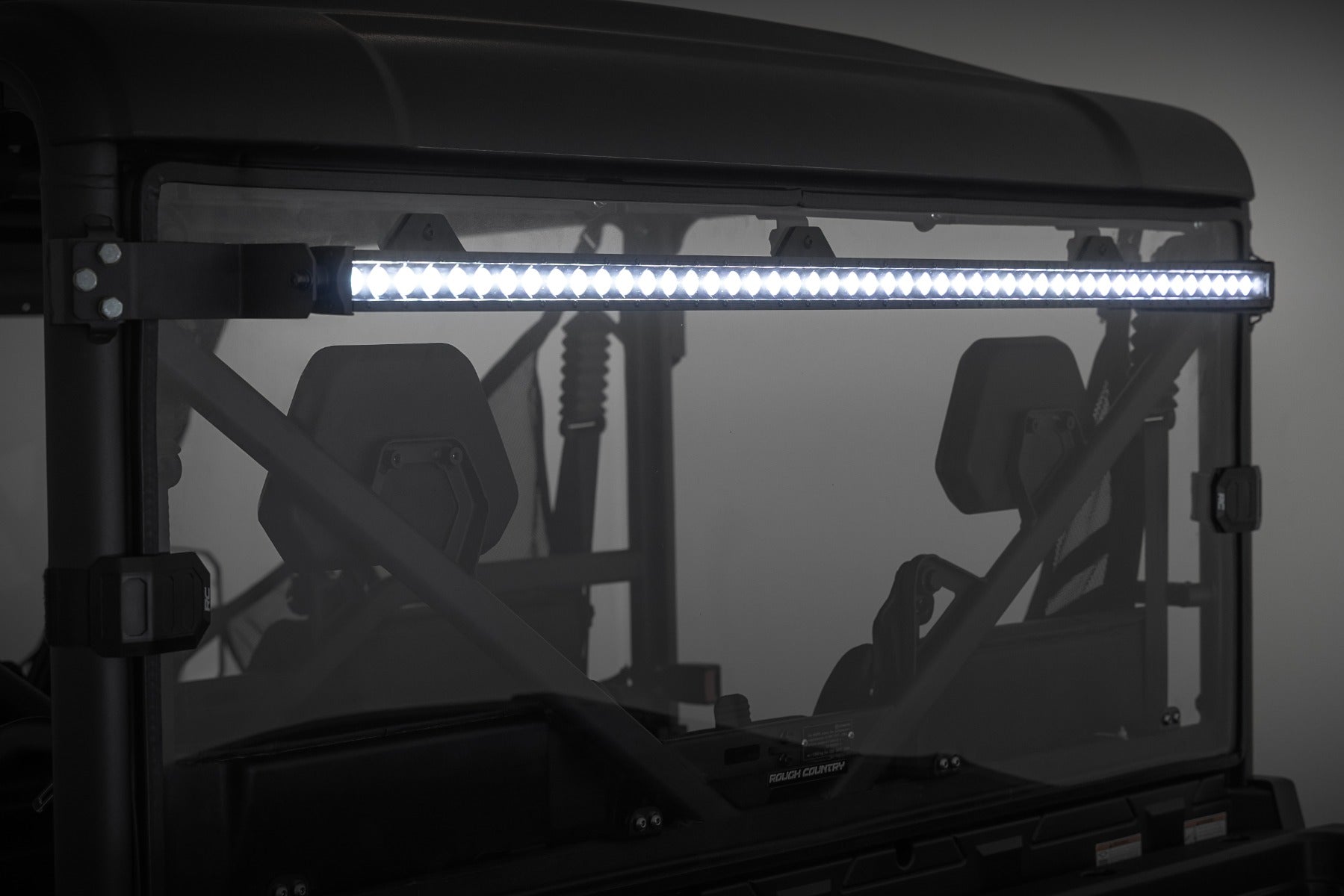 LED Light Kit Rear Mount 50 Inch Black Single Row CFMOTO UFORCE 1000 Rough Country-3