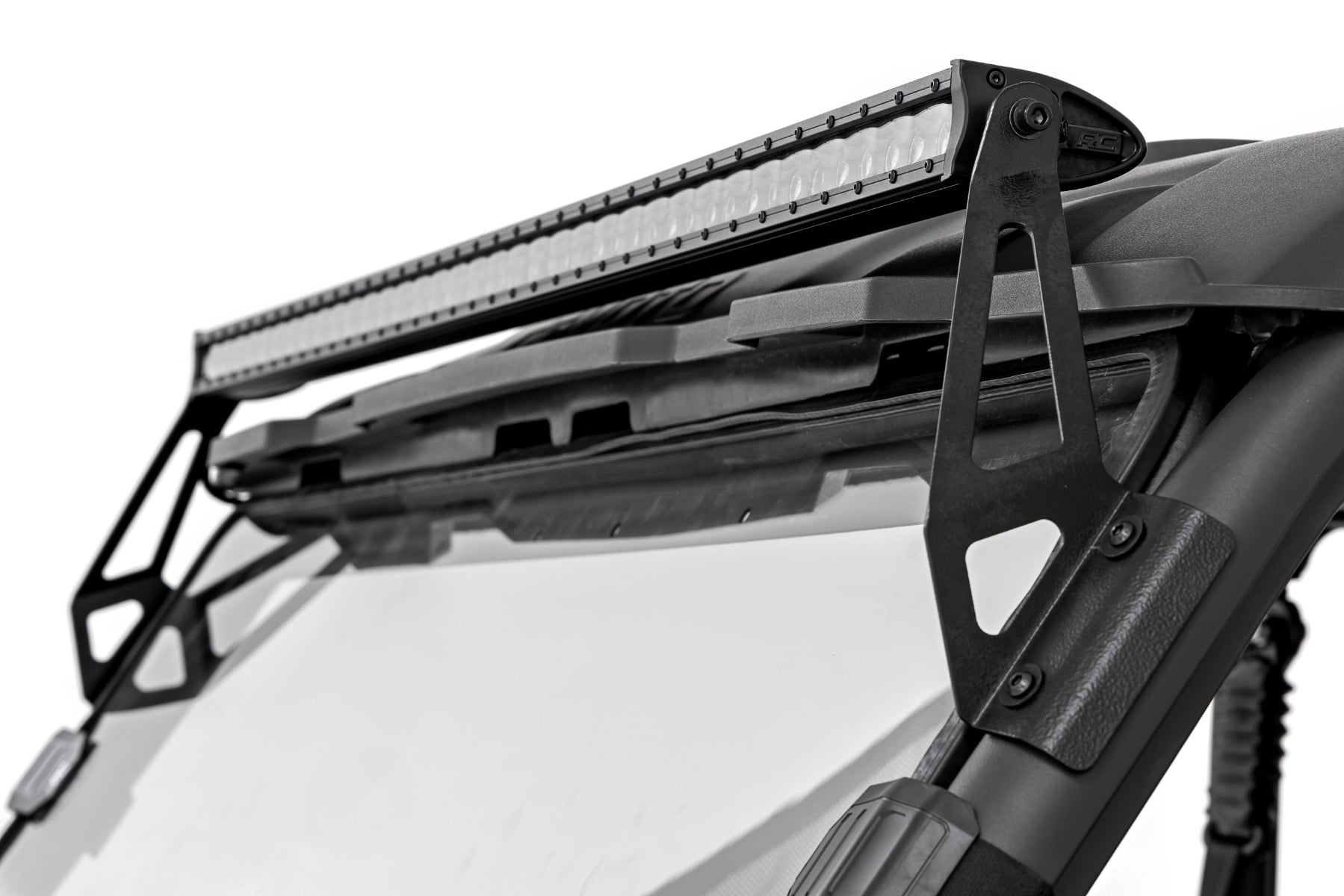 LED Light Kit Front Mount 50 Inch Black Single Row CFMOTO UFORCE 1000 Rough Country-1