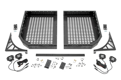 Cargo Rack Dual 2 Inch Black LED Pairs Flush Mount CFMOTO UFORCE 1000 Rough Country