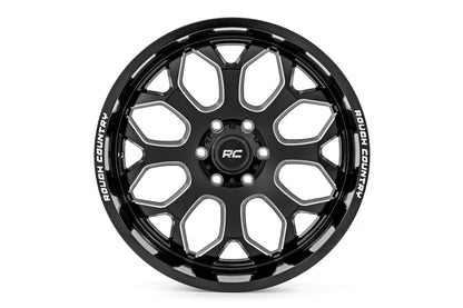 96 Series Wheel One-Piece Gloss Black 20x9 Rough Country-1