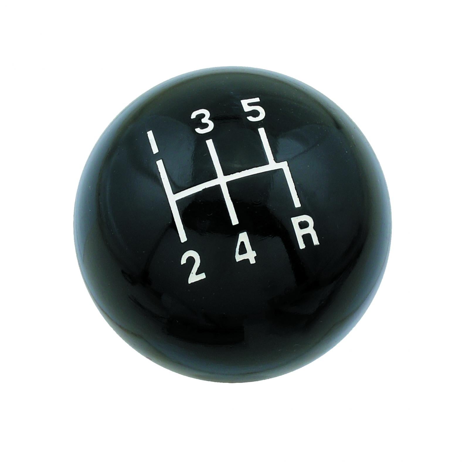 Shifter Knob 5-Speed Black Fits Shifters with 3/8-20 UNC Threads Mr Gasket