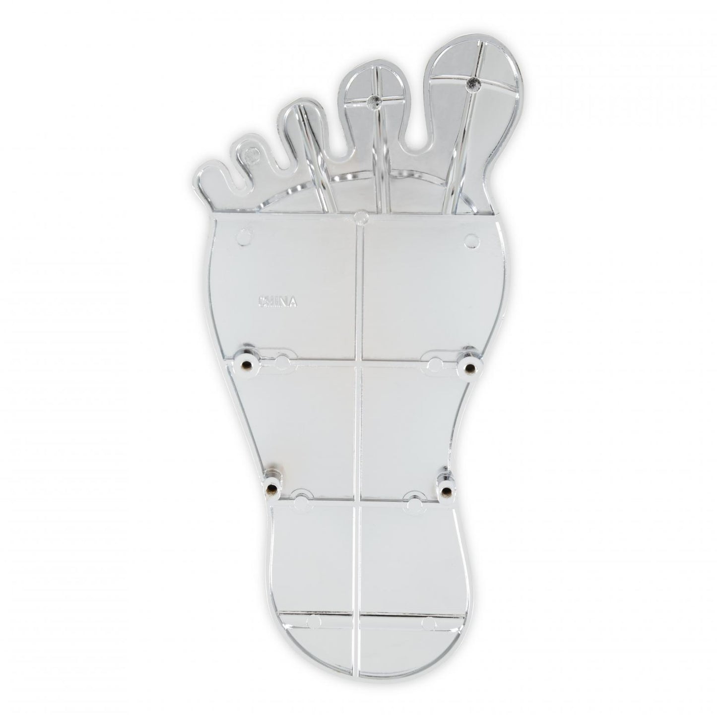 Foot Print Gas Pedal Pad Aluminum Chrome & Painted Black Trim Fits Most Gas Pedals Mr Gasket-5