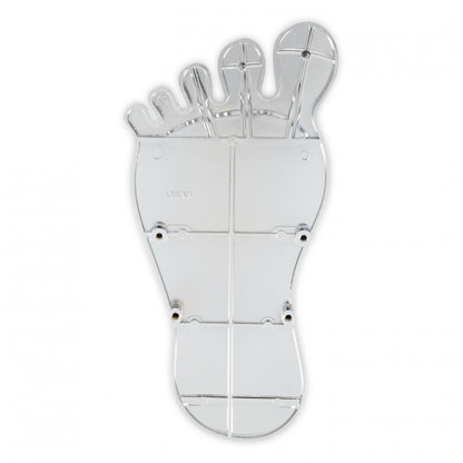 Foot Print Gas Pedal Pad Aluminum Chrome & Painted Black Trim Fits Most Gas Pedals Mr Gasket-5
