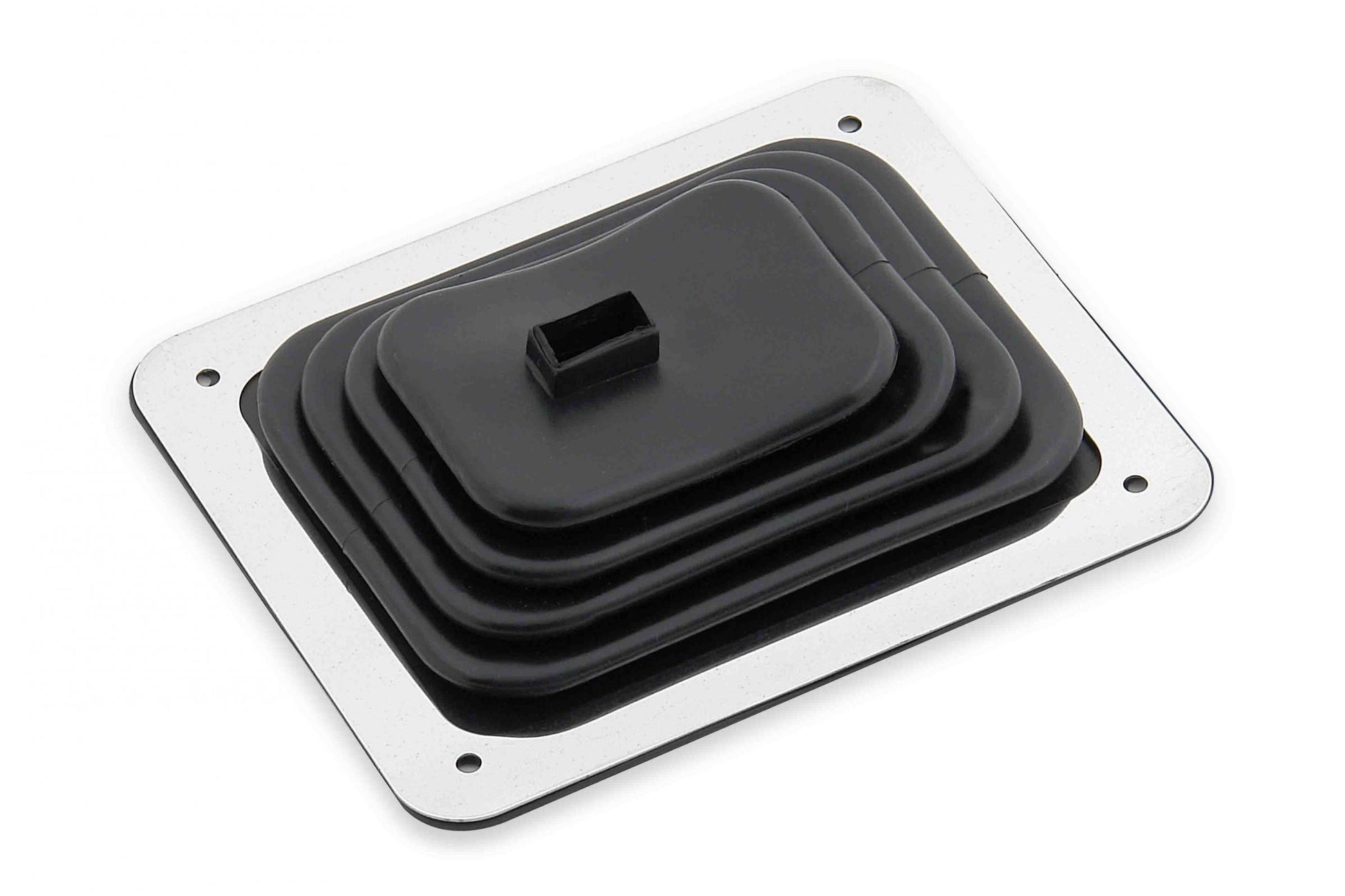 Shifter Boot Small 3-1/2 inch X 4-1/2 inch Small 3-1/2 x 4-1/2 Inch Shifter Boot with Trim Ring and Mounting Screws Mr Gasket