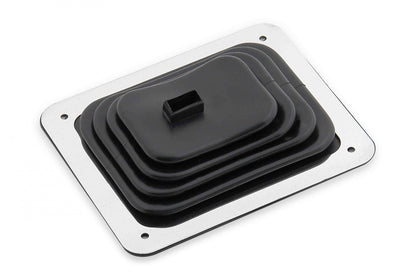 Shifter Boot Small 3-1/2 inch X 4-1/2 inch Small 3-1/2 x 4-1/2 Inch Shifter Boot with Trim Ring and Mounting Screws Mr Gasket