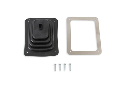 Shifter Boot Small 3-1/2 inch X 4-1/2 inch Small 3-1/2 x 4-1/2 Inch Shifter Boot with Trim Ring and Mounting Screws Mr Gasket-1