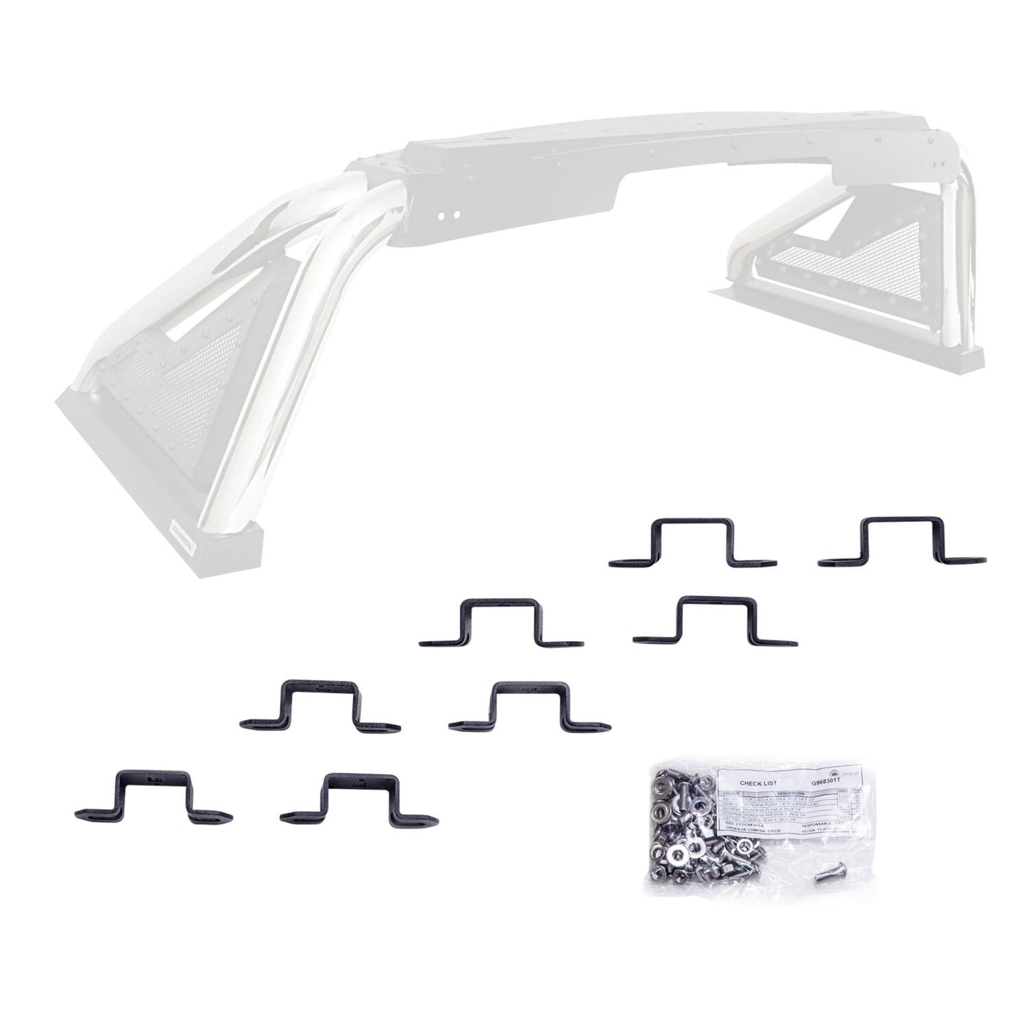 Sport Bar 2.0 Three Inch Cube Light Bracket Kit Textured Black 2007-2021 Toyota Tundra 2009-2023 Dodge Ram 1500/2500/3500 Go Rhino-1