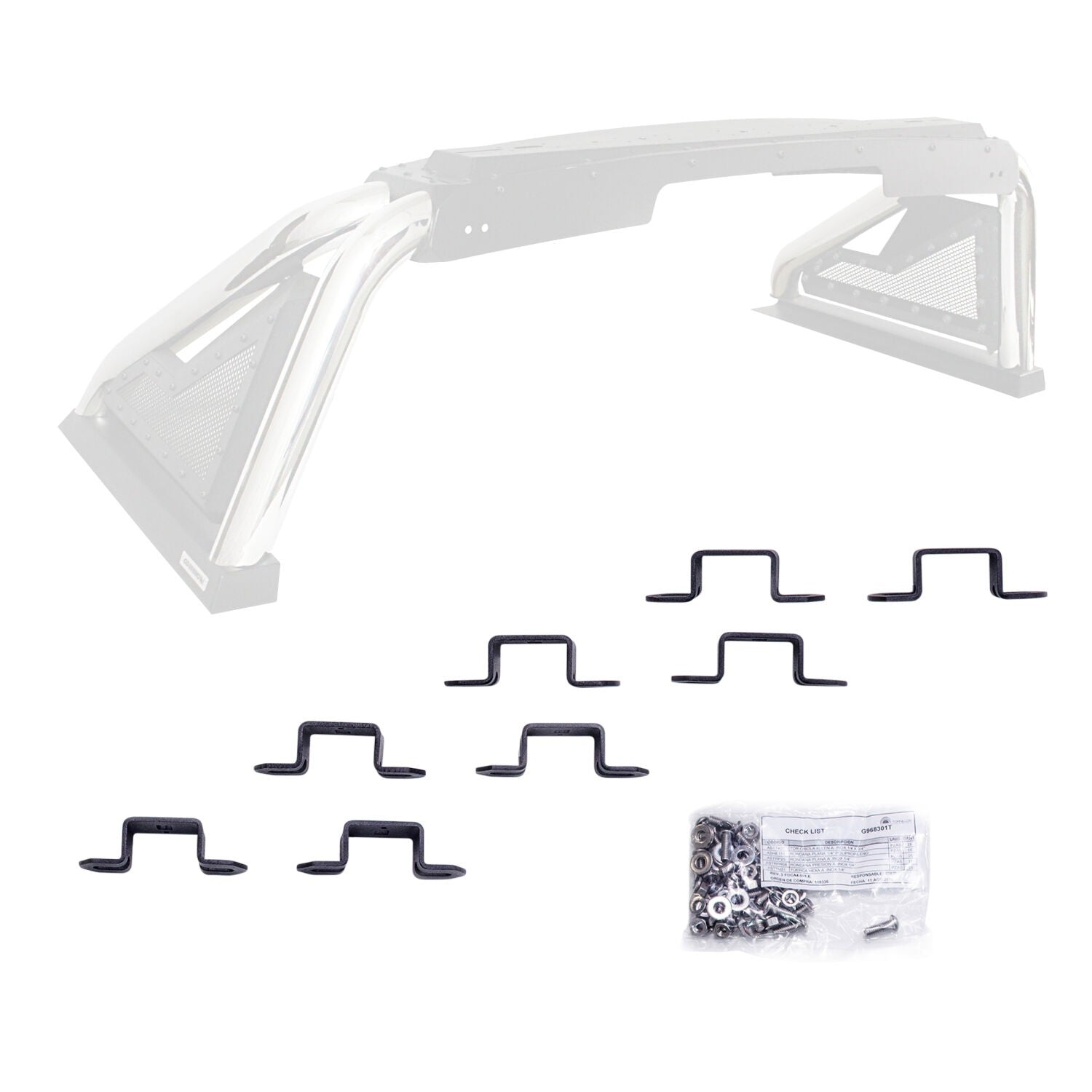 Sport Bar 2.0 Three Inch Cube Light Bracket Kit Textured Black 2007-2021 Toyota Tundra 2009-2023 Dodge Ram 1500/2500/3500 Go Rhino-1