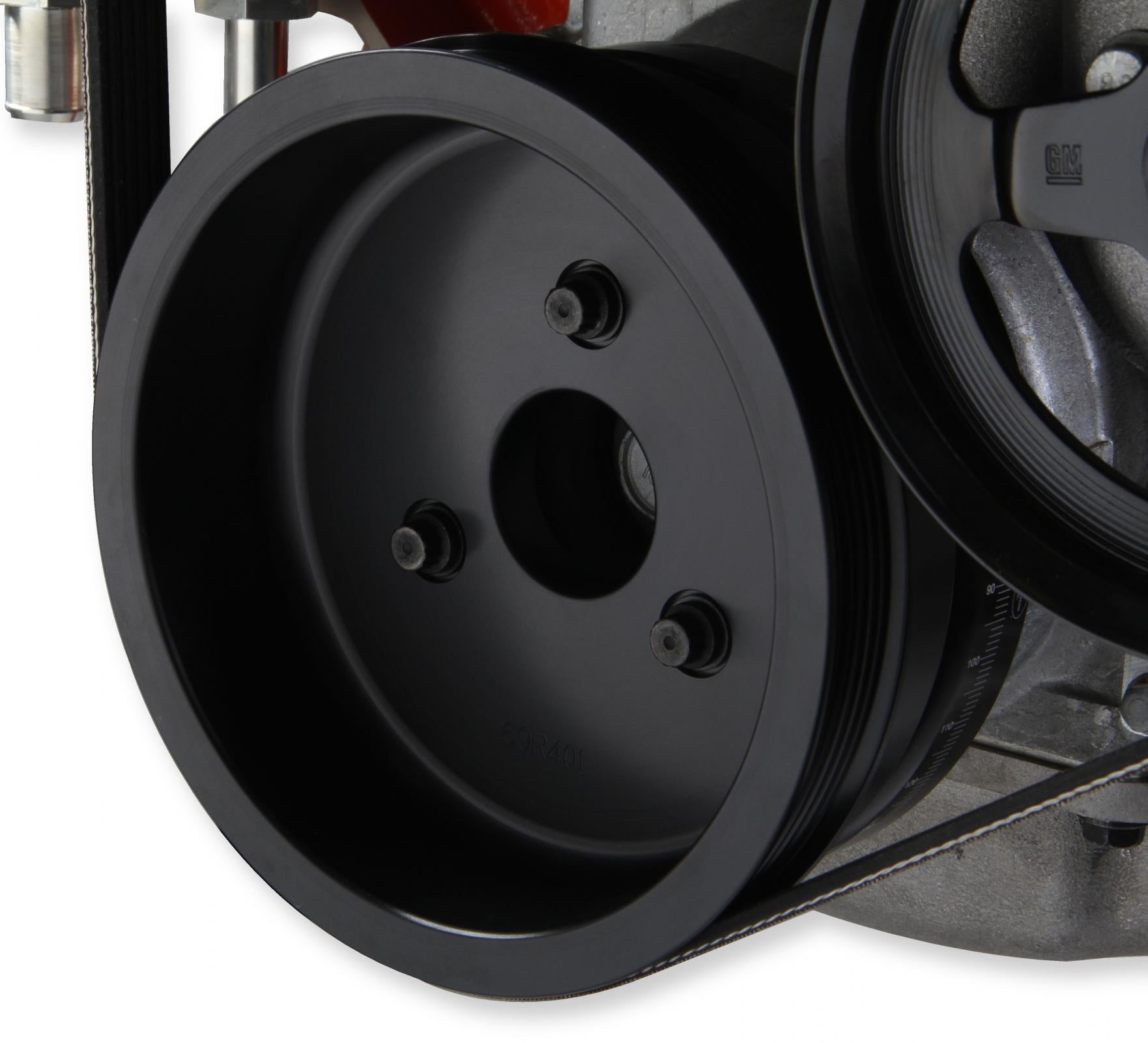 Replacement Crankshaft Pulley Works with LT1 Mid-Mount Accessory Drives Only Holley-1
