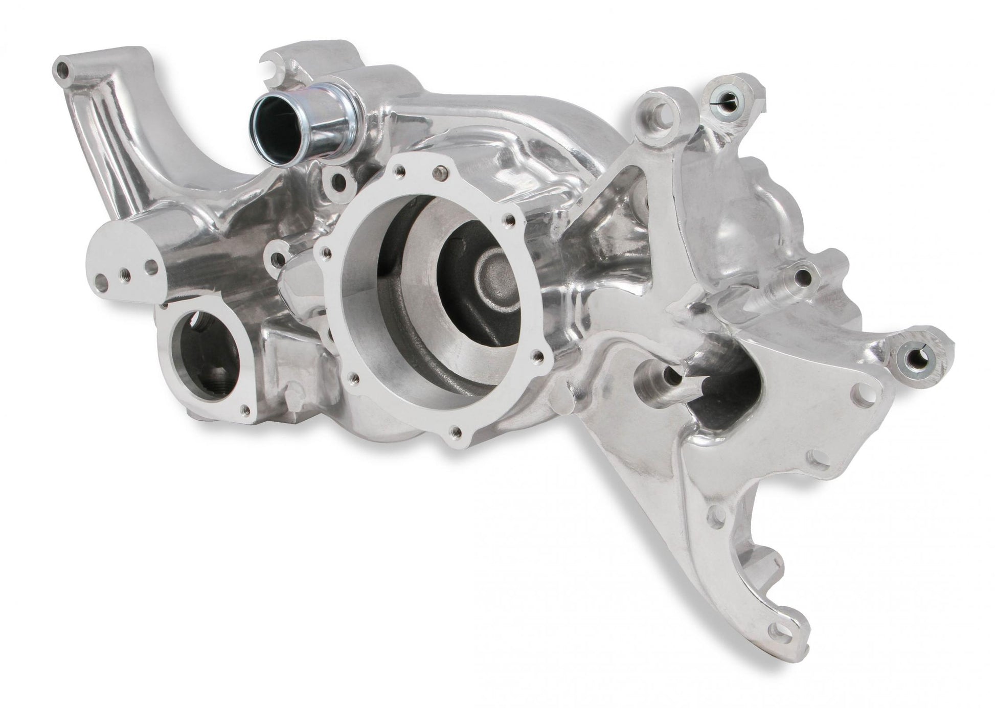 LS Cooling Manifold Polished Mid-Mount Accessory Drive Holley