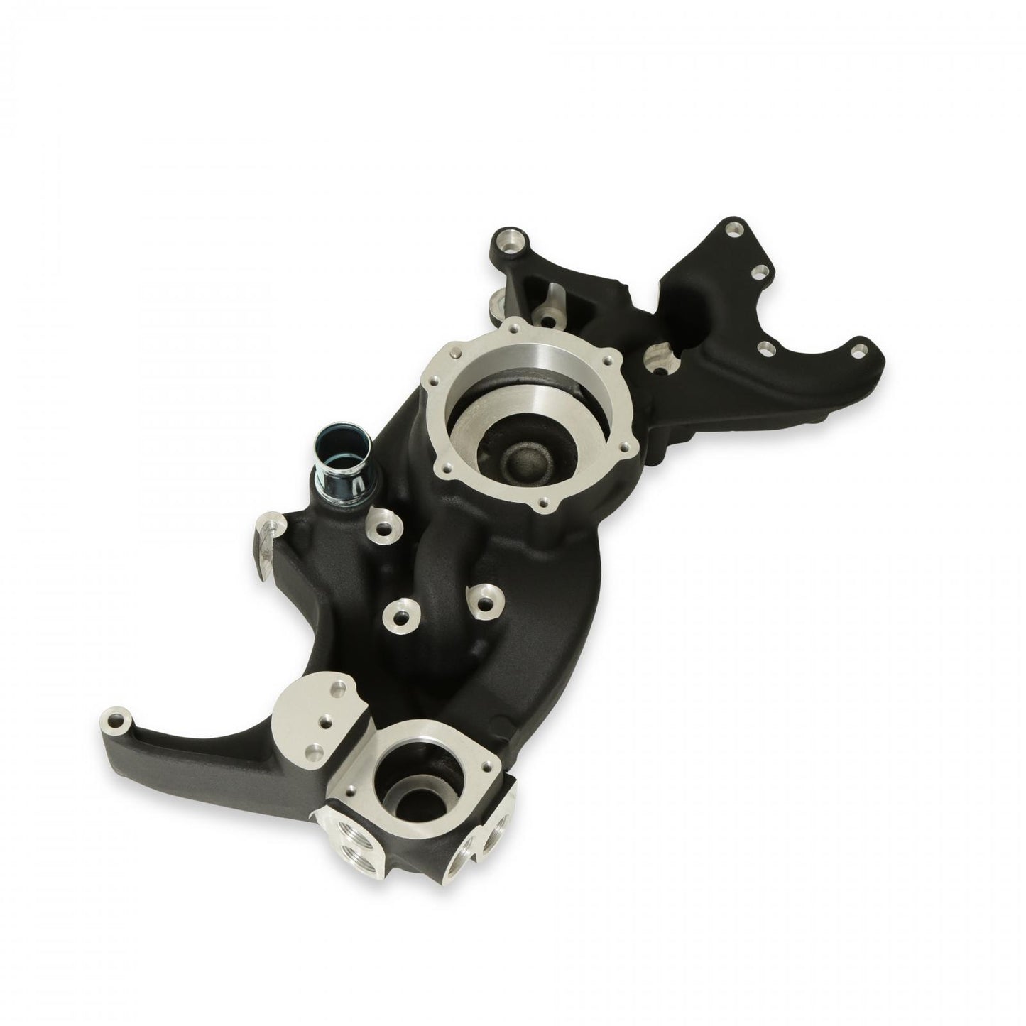 LS Cooling Manifold Black Mid-Mount Accessory Drive Holley-1