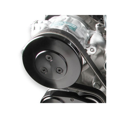 SD7 Compressor Pulley Cover Black A/C Pulley Cover Holley-2