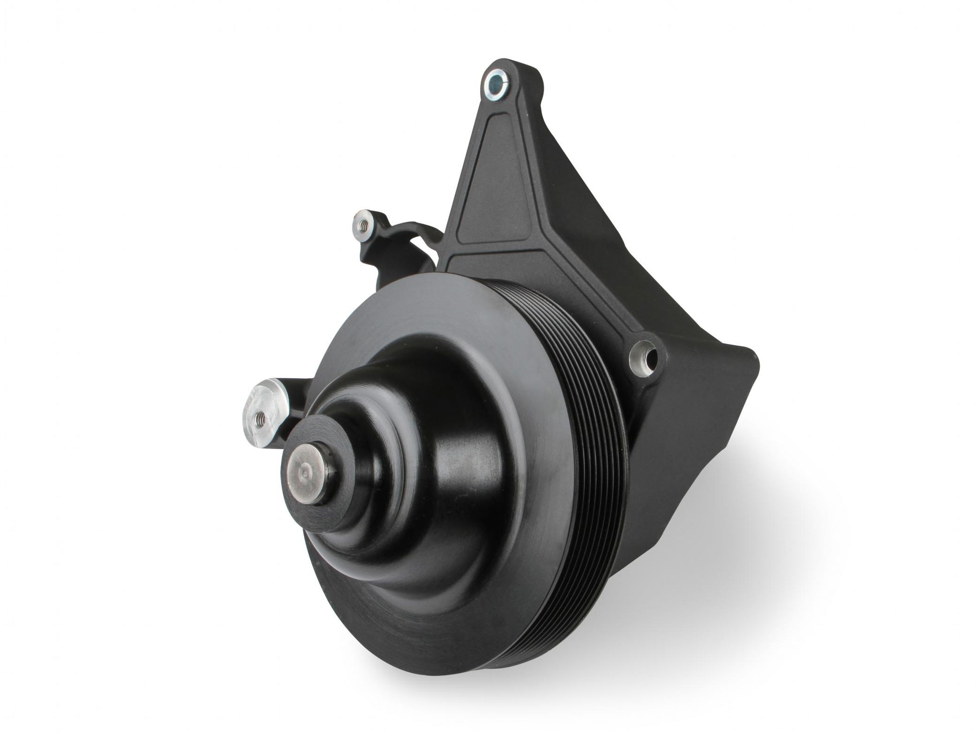Bracket Kit, P/S LT4-W Long Spacer Natural-Black Finish Power Steering Bracket GM LT4 System Holley-2