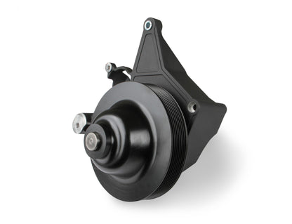 Bracket Kit, P/S LT4-W Long Spacer Natural-Black Finish Power Steering Bracket GM LT4 System Holley-2
