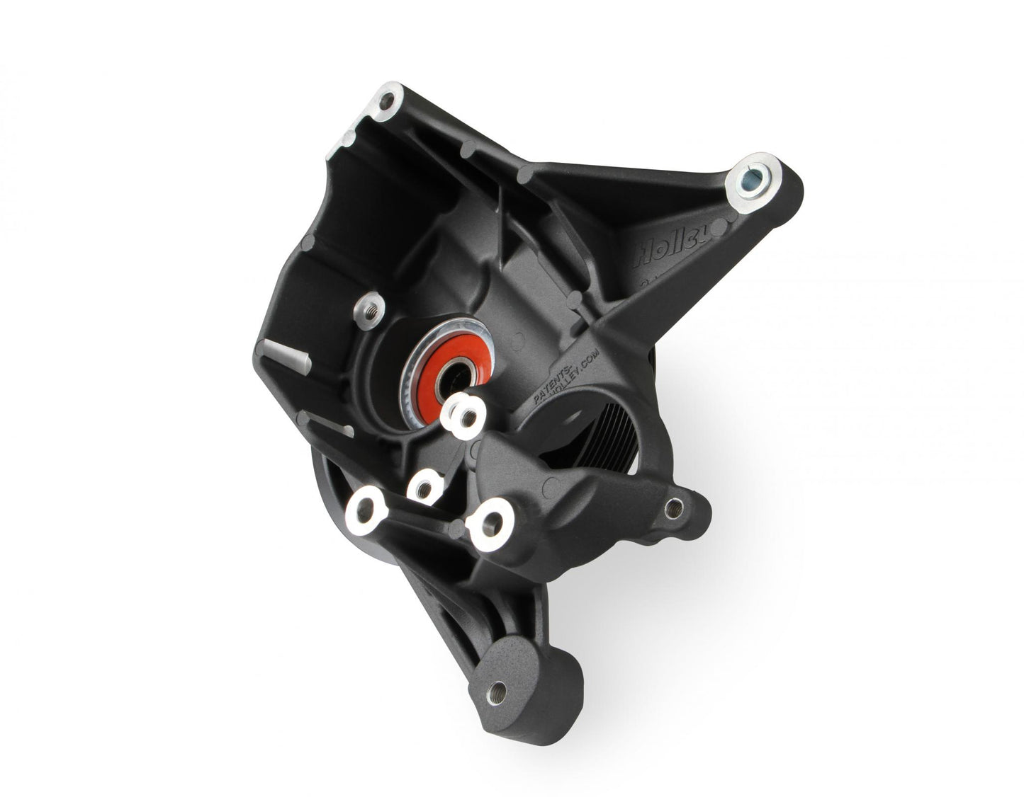 Bracket Kit, P/S LT4-W Long Spacer Natural-Black Finish Power Steering Bracket GM LT4 System Holley-5
