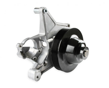 Bracket Kit, P/S LT4-W Long Spacer Natural Power Steering Bracket GM LT4 System Holley-3