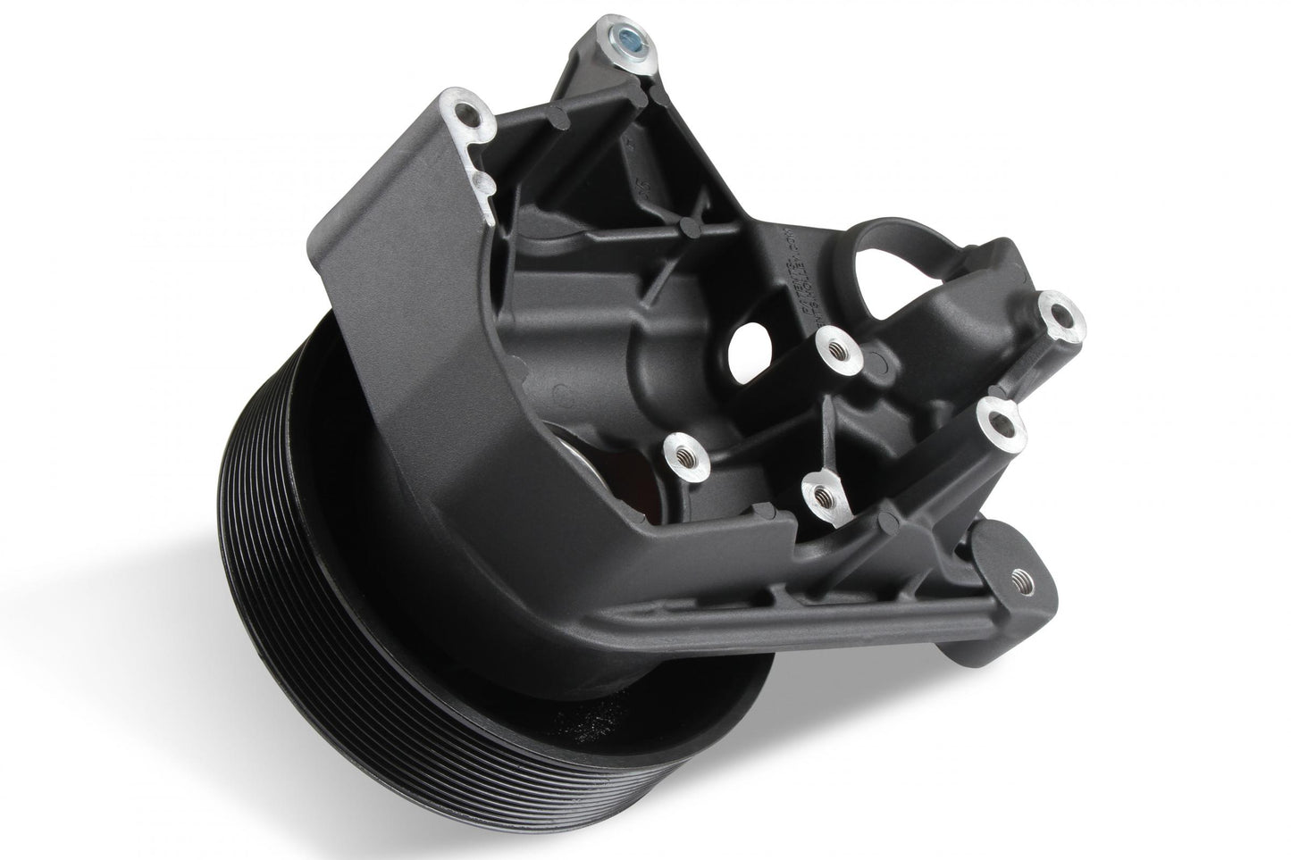 Bracket Kit, P/S LT5-W Short Spacer Natural-Black Finish Power Steering Bracket GM LT5 System- Dry Sump Only Holley-3