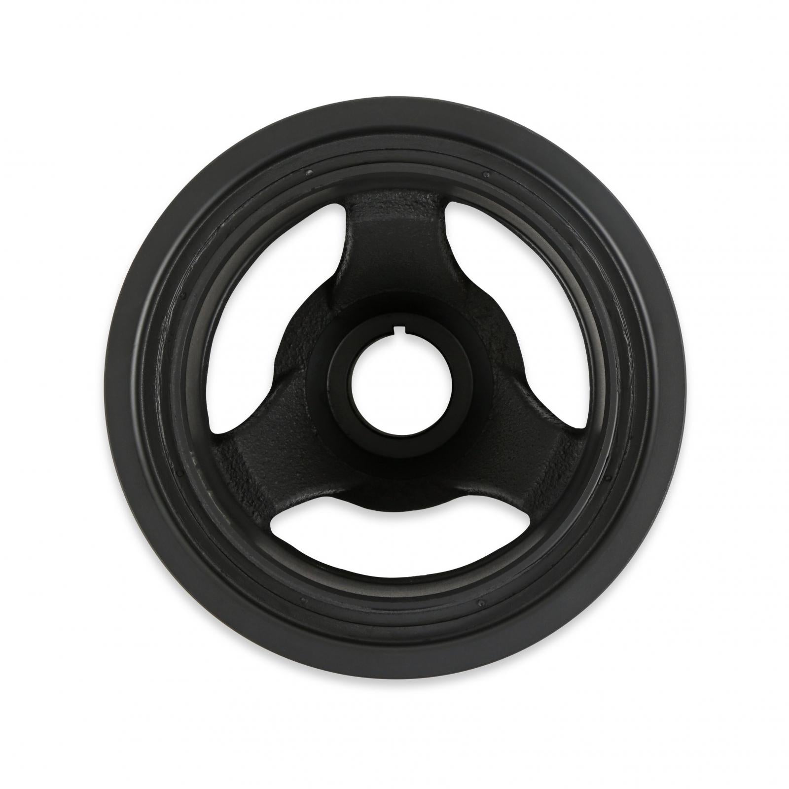 Replacement Damper/hub Assembly Works with Mid-Mount Accessory Drives for GM Gen-V LT Engines Holley-1