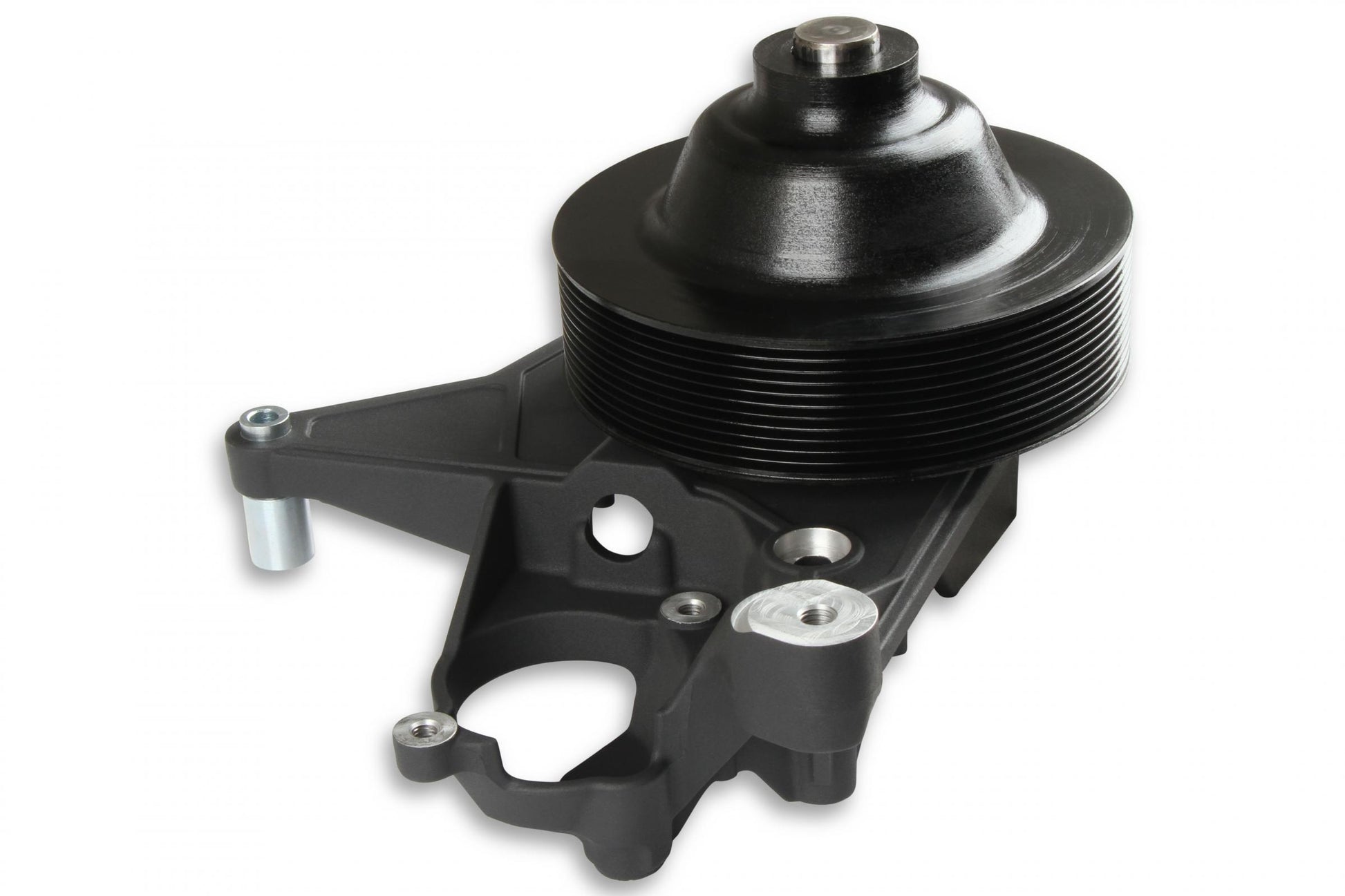 Bracket Kit, P/S LT5-W Long Spacer Natural-Black Finish Power Steering Bracket GM LT5 System Holley-1