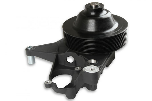 Bracket Kit, P/S LT5-W Long Spacer Natural-Black Finish Power Steering Bracket GM LT5 System Holley-1