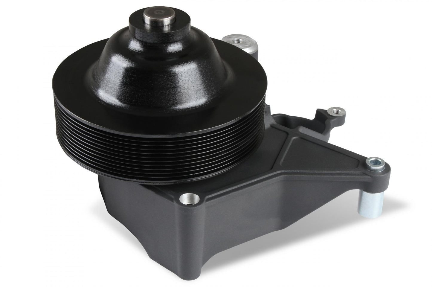 Bracket Kit, P/S LT5-W Long Spacer Natural-Black Finish Power Steering Bracket GM LT5 System Holley-2