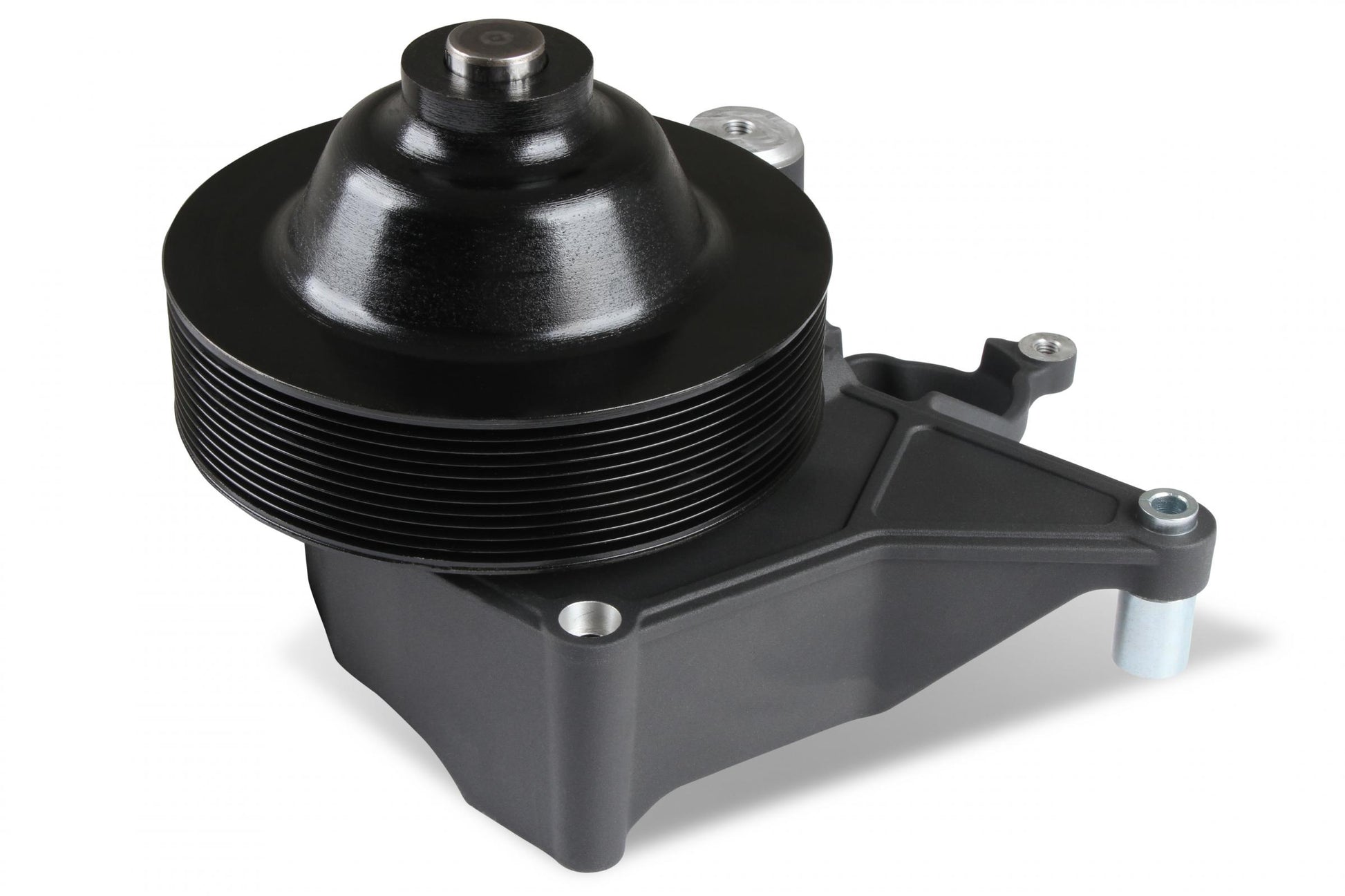 Bracket Kit, P/S LT5-W Long Spacer Natural-Black Finish Power Steering Bracket GM LT5 System Holley-2