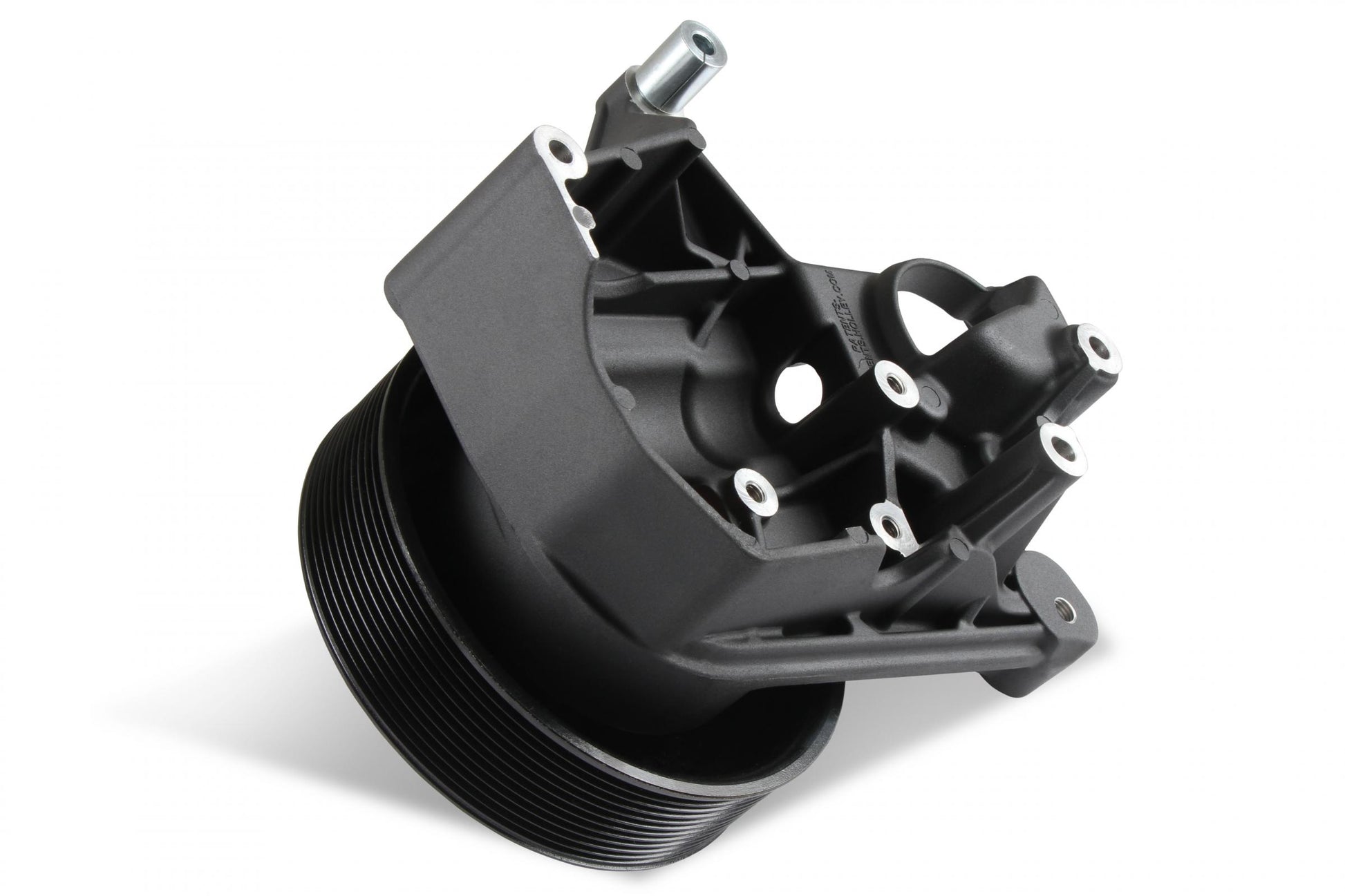 Bracket Kit, P/S LT5-W Long Spacer Natural-Black Finish Power Steering Bracket GM LT5 System Holley-4