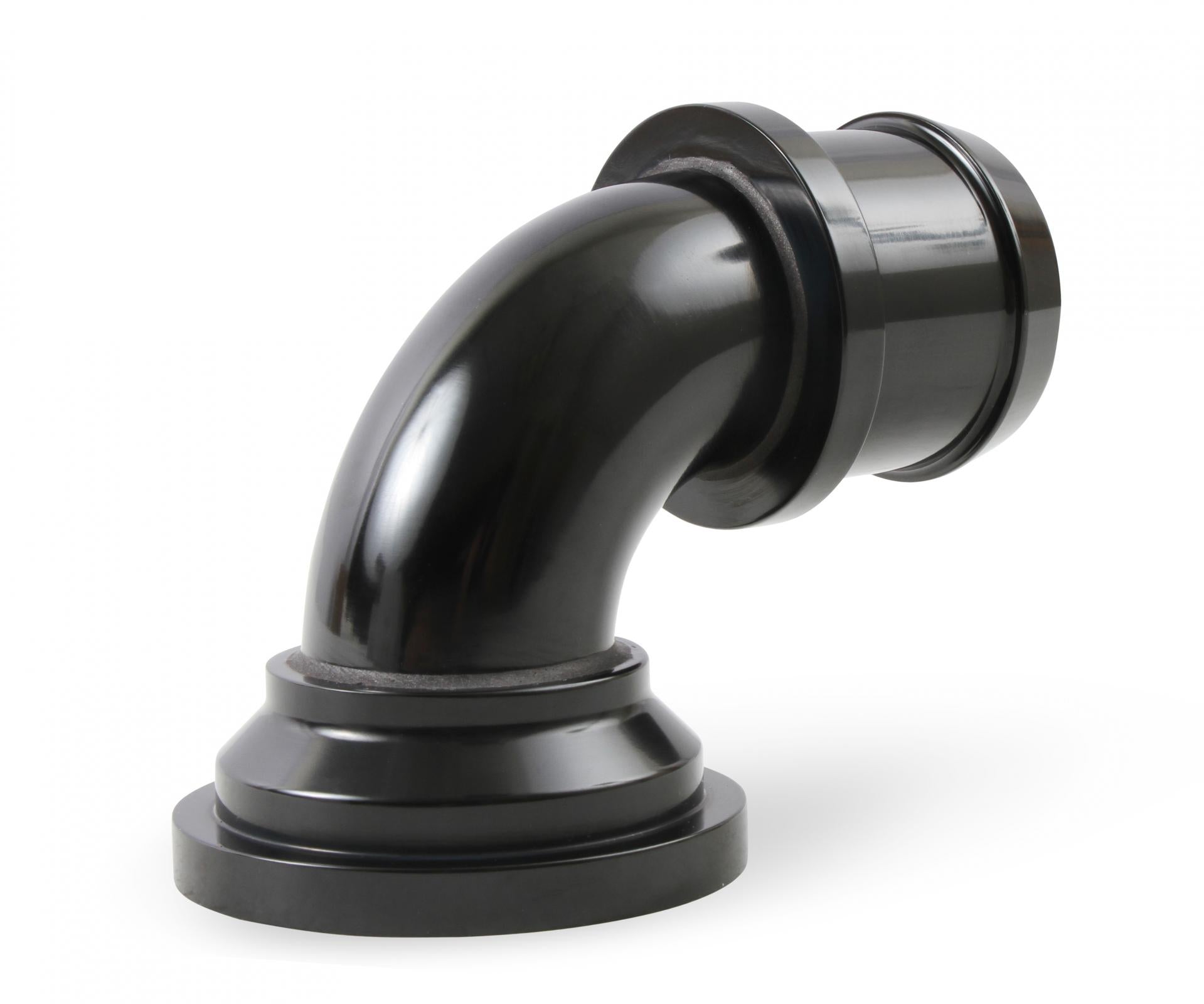 Water Neck Swivel 90 Degree Angle Black Fits 2003-Up Mopar Gen III Hemi Engines 90 Degree Holley-4
