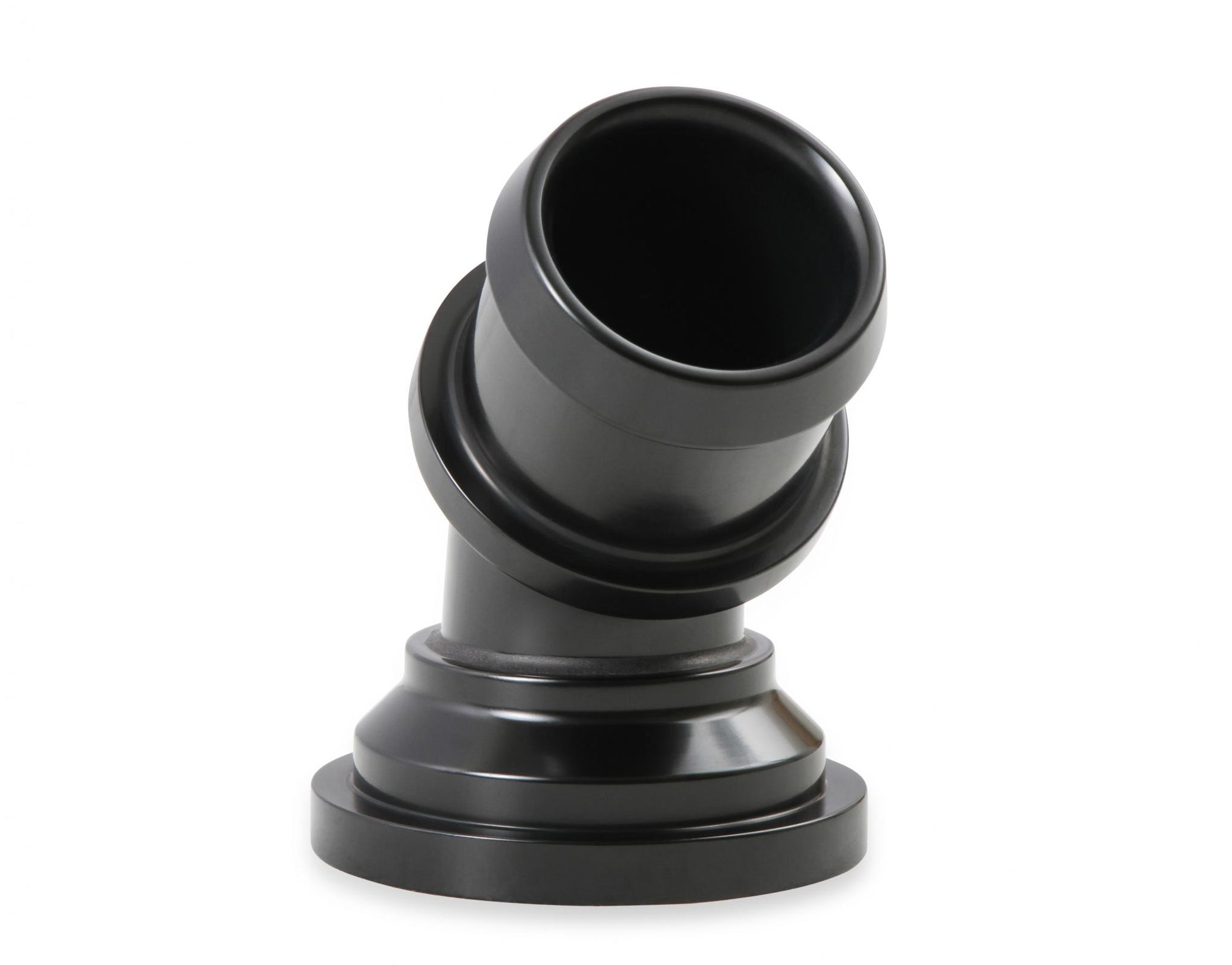 Water Neck Swivel 45 Degree Angle Black Fits 2003-Up Mopar Gen III Hemi Engines 45 Degree Holley-1