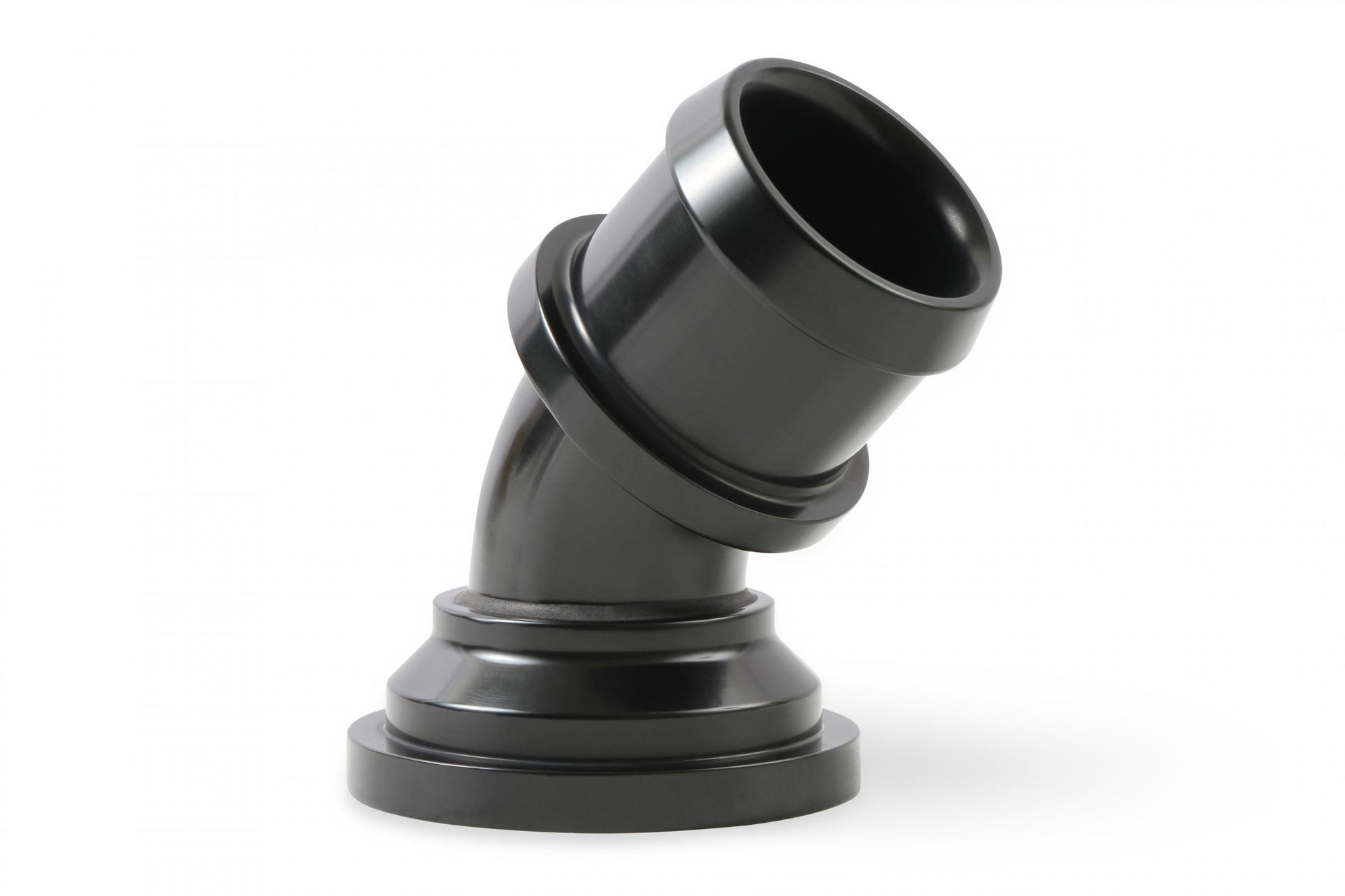 Water Neck Swivel 45 Degree Angle Black Fits 2003-Up Mopar Gen III Hemi Engines 45 Degree Holley-3