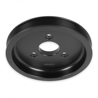 Replacement Crankshaft Pulley Fits Mid Mount Accessory Drive for Gen III Hemi with SFI Certified Damper Billet Aluminum Construction Holley-1