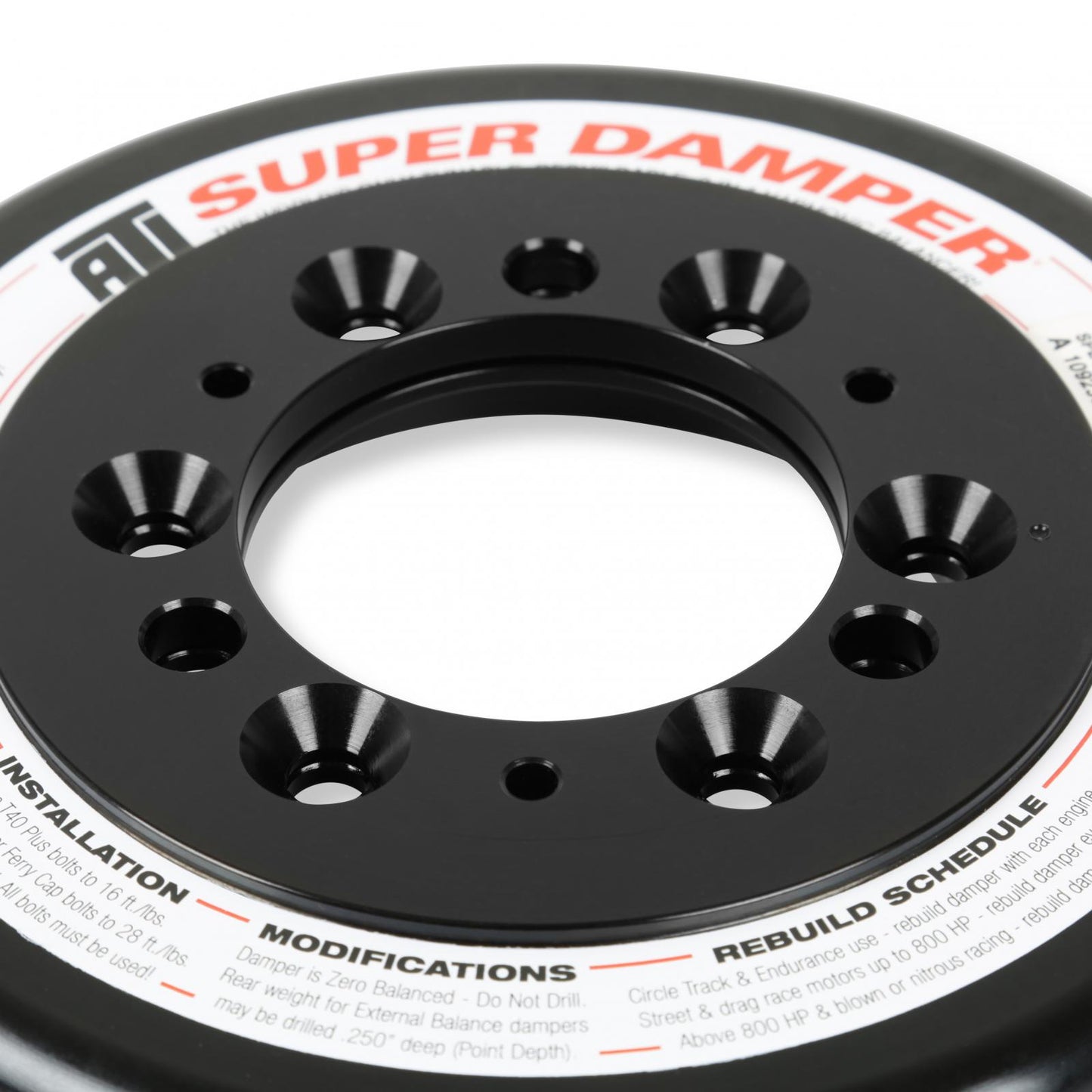 Replacement Damper Fits Mid-Mount Accessory Drive for Gen III Hemi with SFI Certified Damper Non VVT Holley-6