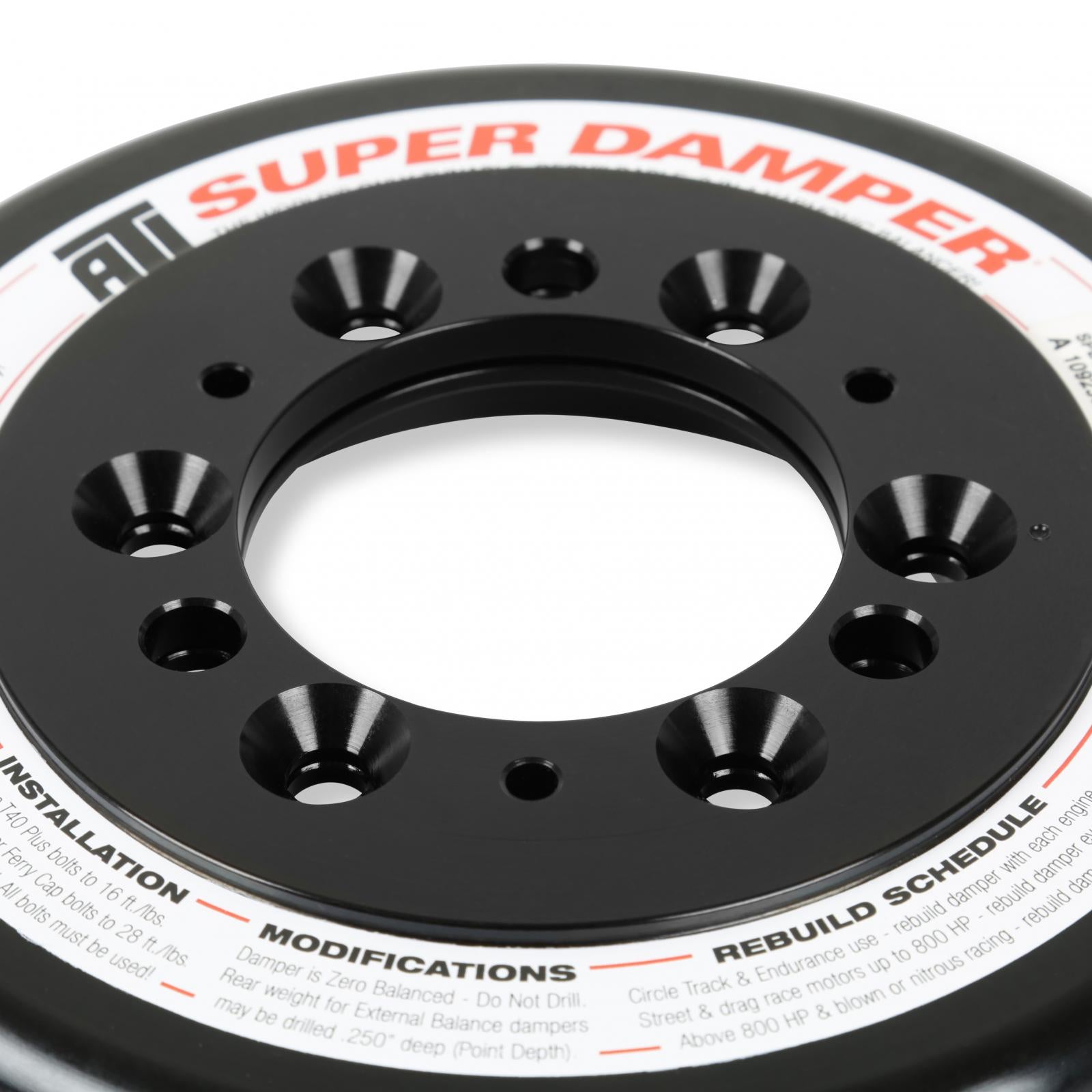 Replacement Damper Fits Mid-Mount Accessory Drive for Gen III Hemi with SFI Certified Damper Non VVT Holley-6