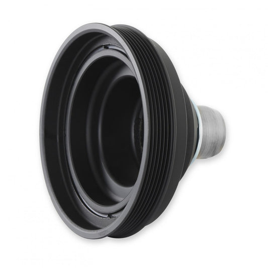 Replacement Damper Non VVT Cast Iron Damper for Gen III Hemi Mid-Mount Accessory Drive System Non VVT Black Finish Holley