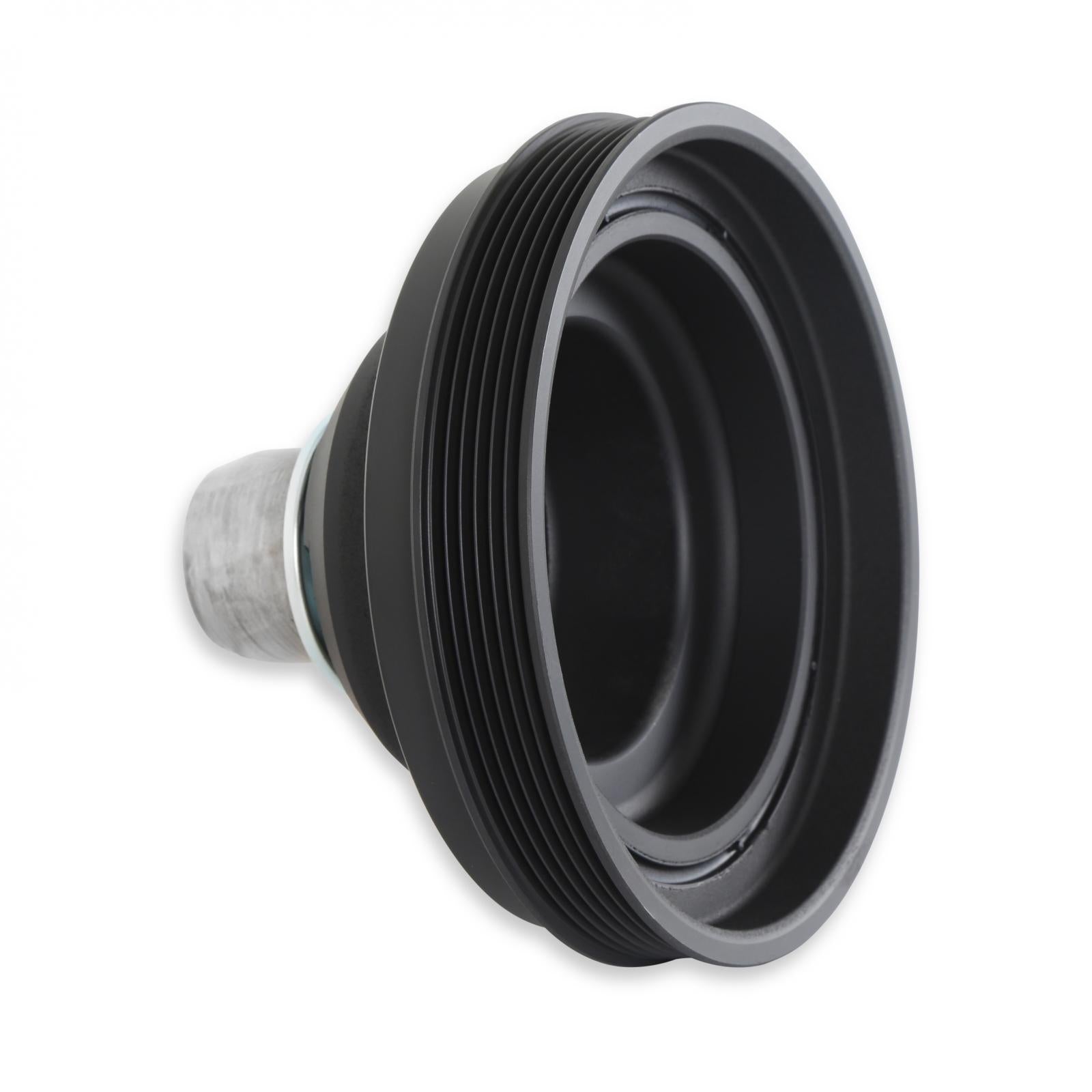 Replacement Damper Non VVT Cast Iron Damper for Gen III Hemi Mid-Mount Accessory Drive System Non VVT Black Finish Holley-2