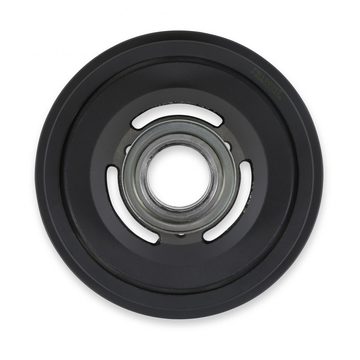 Replacement Damper Non VVT Cast Iron Damper for Gen III Hemi Mid-Mount Accessory Drive System Non VVT Black Finish Holley-4
