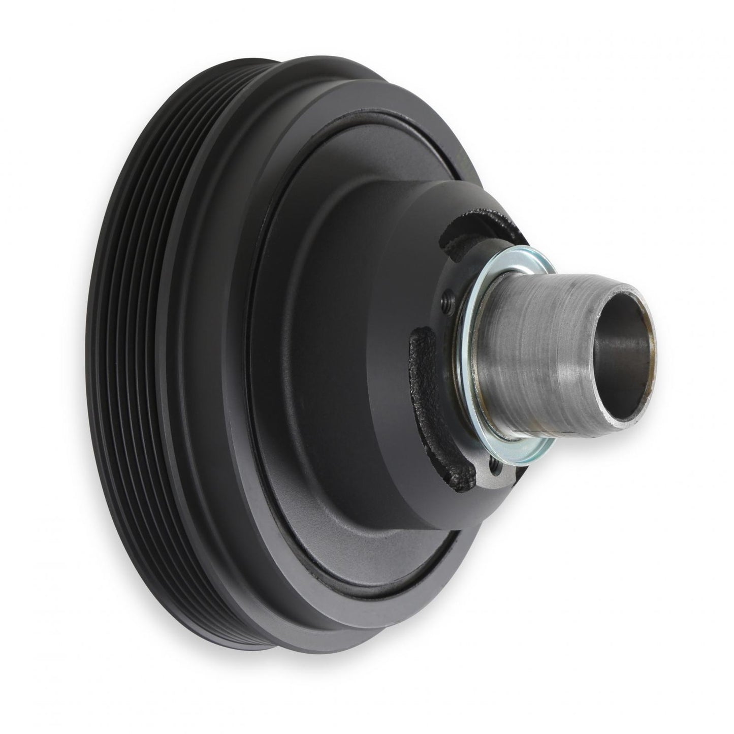 Replacement Damper Non VVT Cast Iron Damper for Gen III Hemi Mid-Mount Accessory Drive System Non VVT Black Finish Holley-6