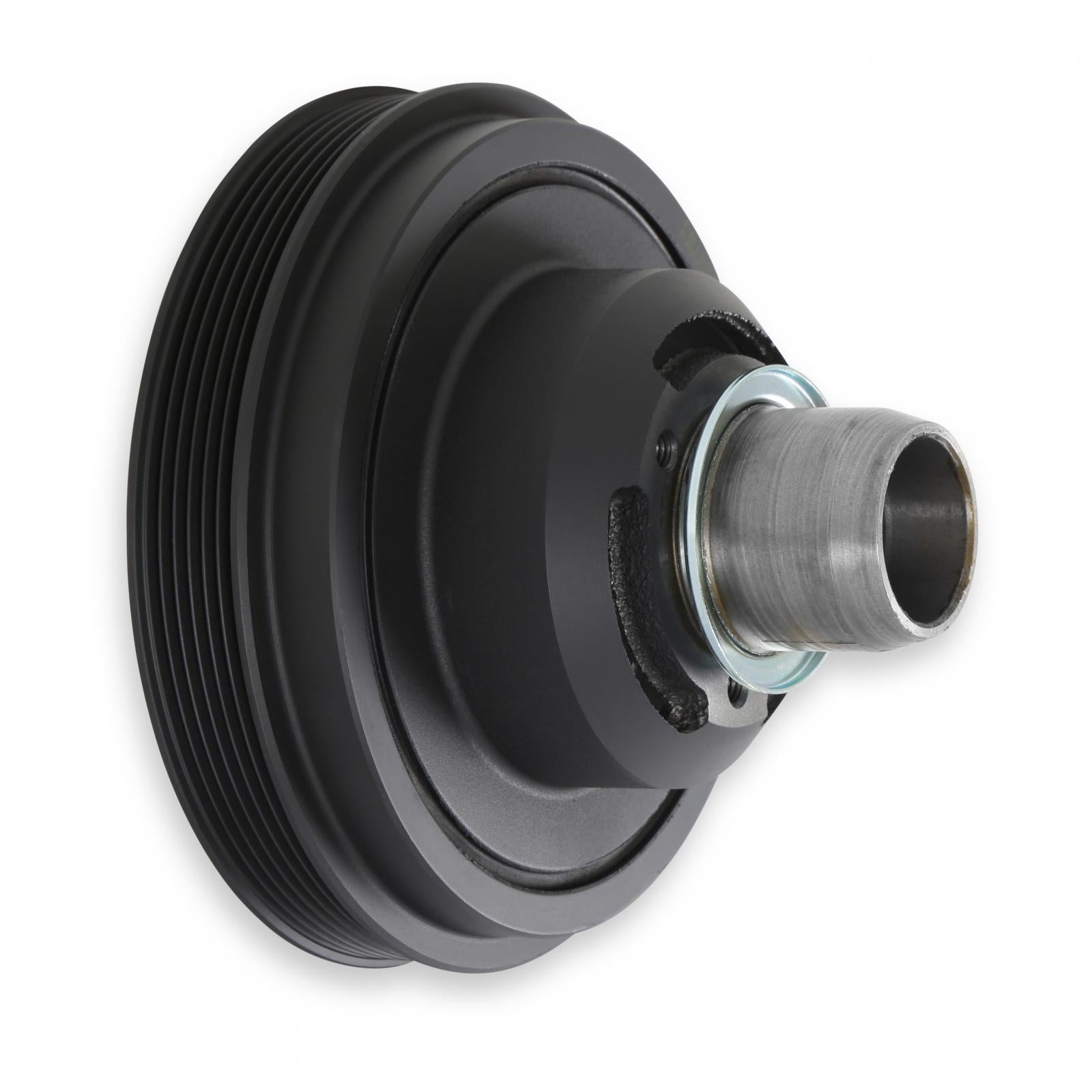 Replacement Damper Non VVT Cast Iron Damper for Gen III Hemi Mid-Mount Accessory Drive System Non VVT Black Finish Holley-6