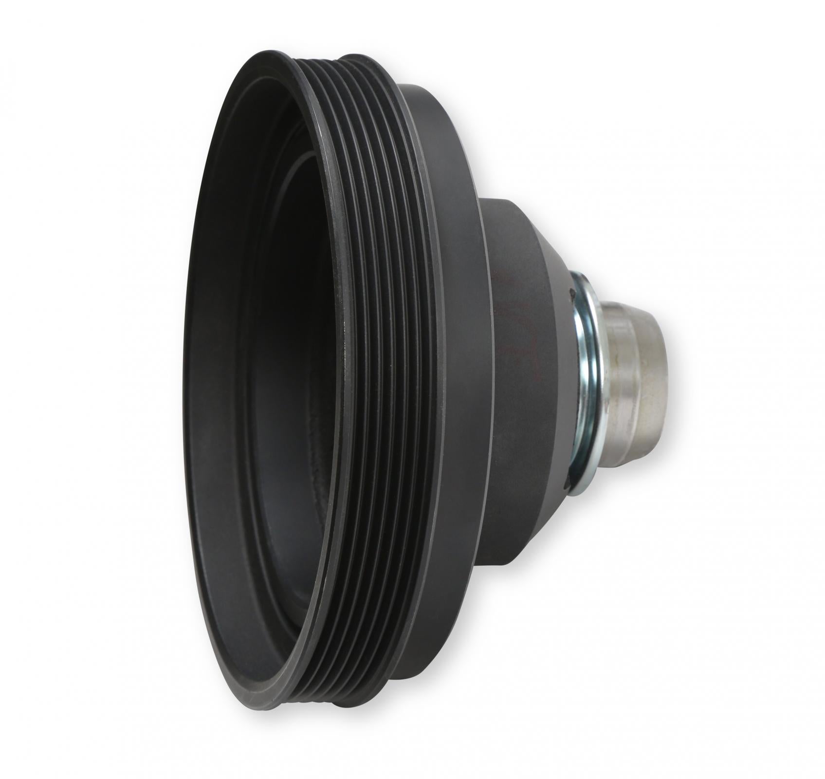 Replacement Damper VVT Cast Iron Damper for Gen III Hemi Mid-Mount Accessory Drive System VVT Black Finish Holley-1