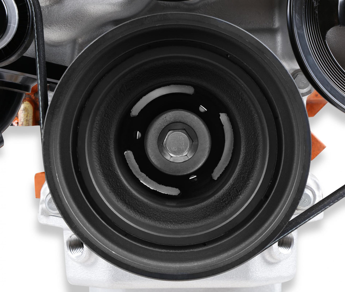 Replacement Damper VVT Cast Iron Damper for Gen III Hemi Mid-Mount Accessory Drive System VVT Black Finish Holley-2