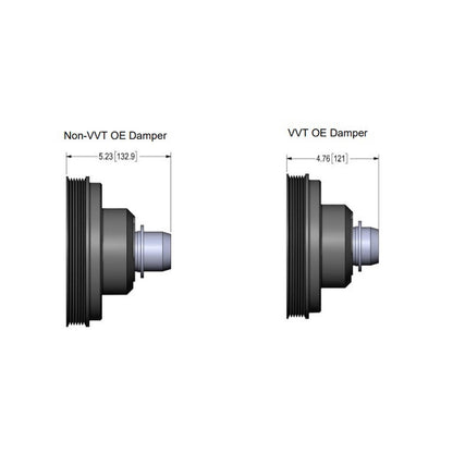 Replacement Damper VVT Cast Iron Damper for Gen III Hemi Mid-Mount Accessory Drive System VVT Black Finish Holley-6