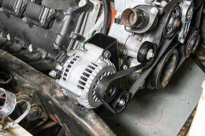 Gen III Hemi Alternator Relocation Bracket Fits Alternator Moves Alternator Inward for Extra Clearance on Right Side of Engine Use with Small & Short Alternator 197-302 or 197-303 Holley-13