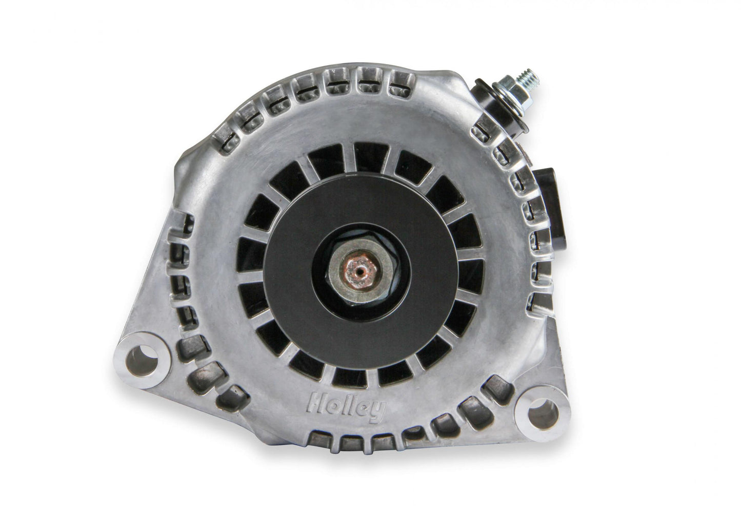Gen III Hemi Alternator Relocation Kit W/ Alternator Moves Alternator Inward for Extra Clearance on Right Side of Engine Includes Alternator 197-302 (150 Amp Output) Black Brackets & Natural Aluminum Alternator Holley-11