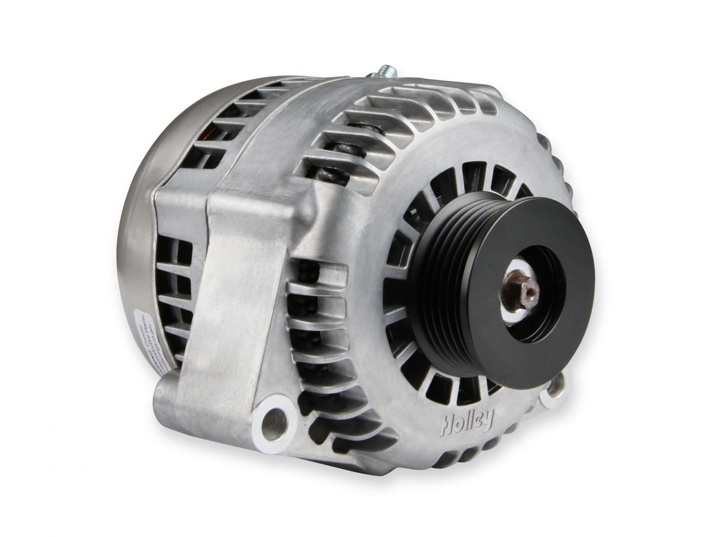 Gen III Hemi Alternator Relocation Kit W/ Alternator Moves Alternator Inward for Extra Clearance on Right Side of Engine Includes Alternator 197-302 (150 Amp Output) Black Brackets & Natural Aluminum Alternator Holley-12