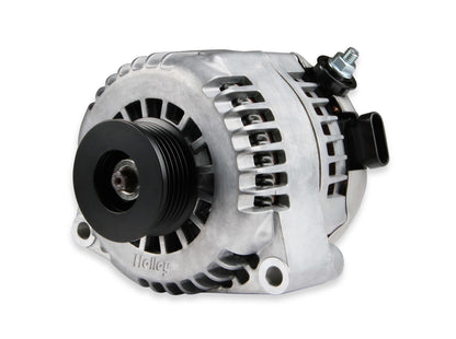 Gen III Hemi Alternator Relocation Kit W/ Alternator Moves Alternator Inward for Extra Clearance on Right Side of Engine Includes Alternator 197-302 (150 Amp Output) Black Brackets & Natural Aluminum Alternator Holley-13