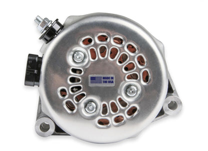 Gen III Hemi Alternator Relocation Kit W/ Alternator Moves Alternator Inward for Extra Clearance on Right Side of Engine Includes Alternator 197-302 (150 Amp Output) Black Brackets & Natural Aluminum Alternator Holley-14