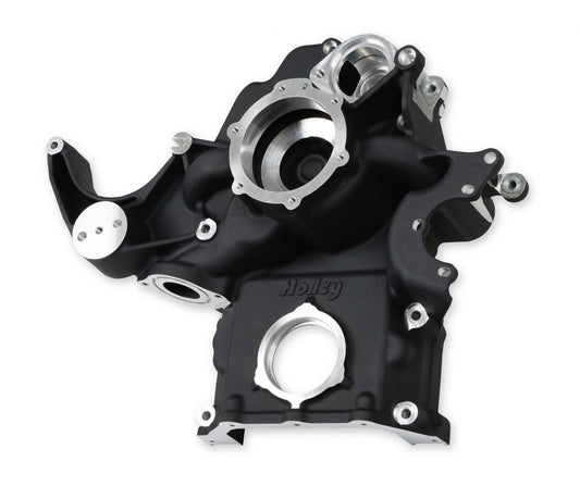 Replacement Timing Cover for Gen III Hemi Mid-Mount Accessory Drive System VVT Holley-1